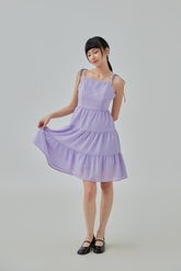 Wrenley Waffle Textured Tiered Dress